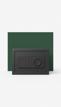 Compact personal matte charcoal safe