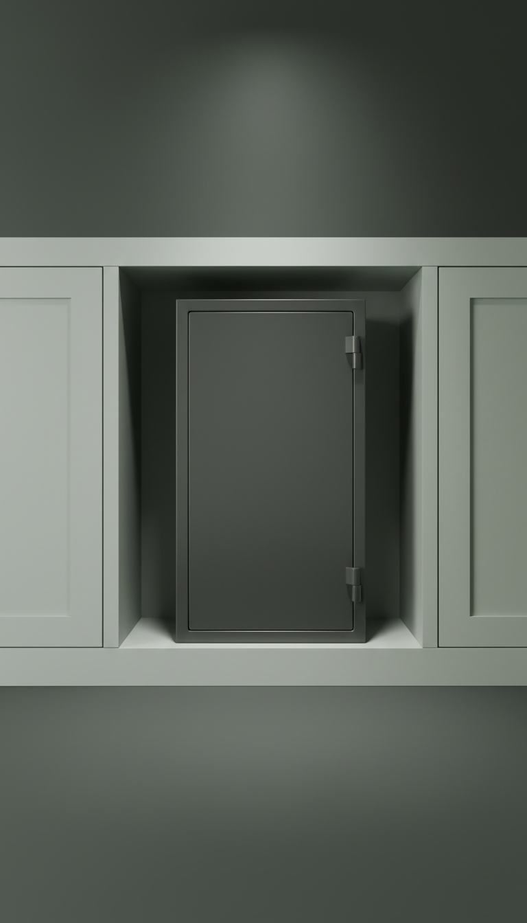 Soft Graphite Slimline Fireproof Safe