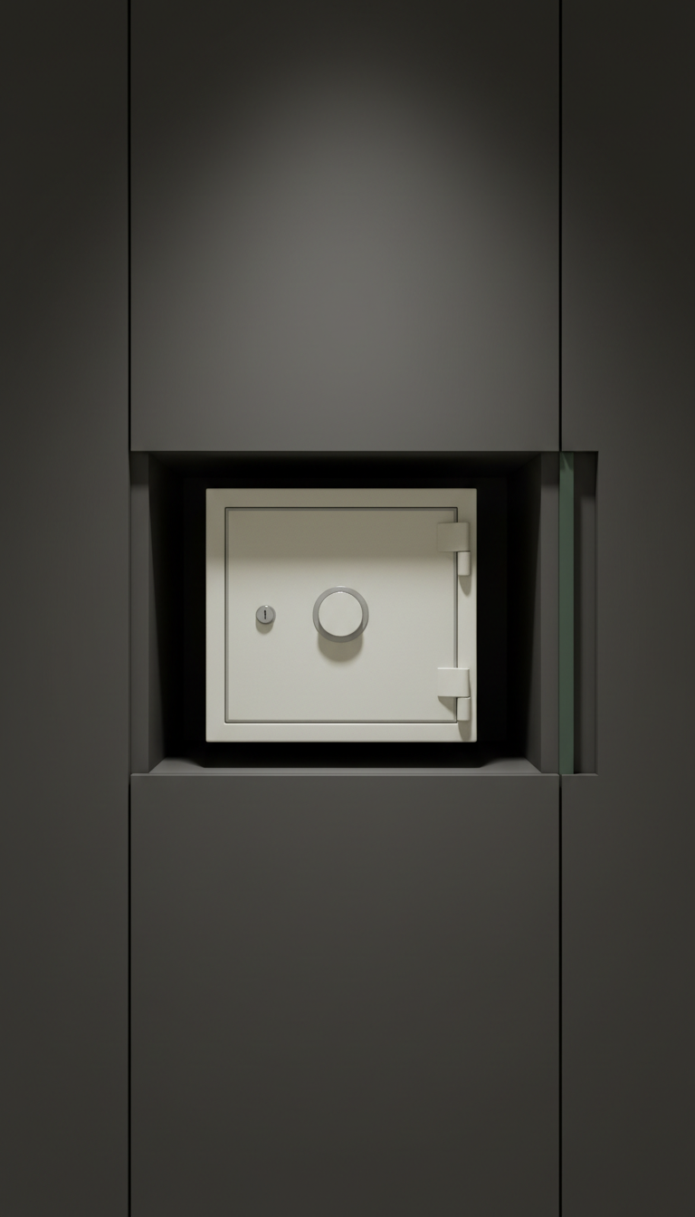 Compact Porcelain Mist Fireproof Safe