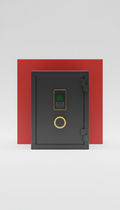 Biometric access matte charcoal fireproof safe