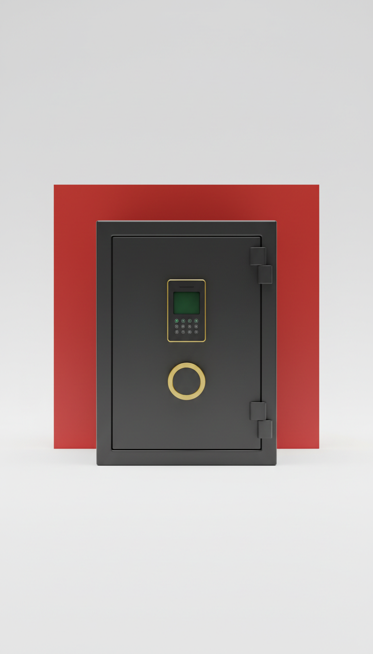 Biometric access matte charcoal fireproof safe