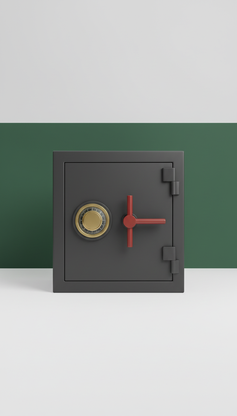 Matte charcoal fireproof safe