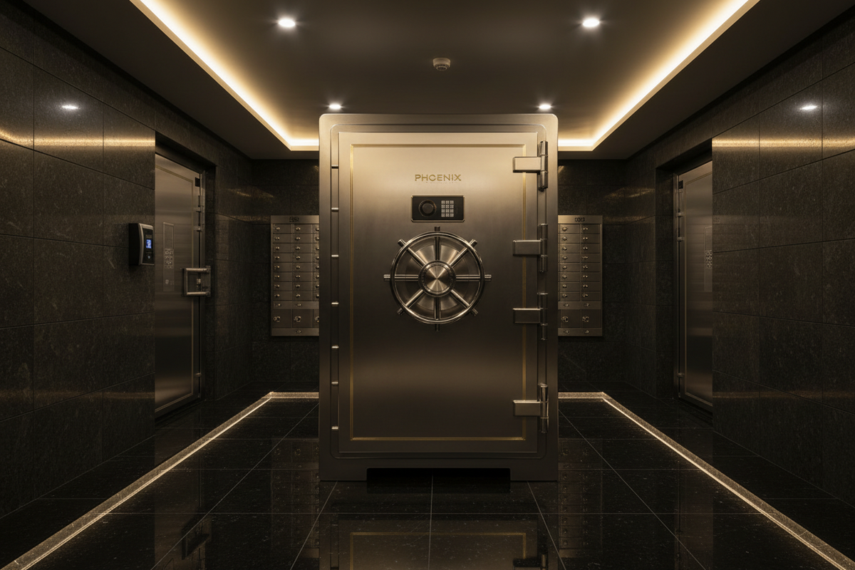 Phoenix Cosmos HS9070 high-security safe in a premium home or commercial setting