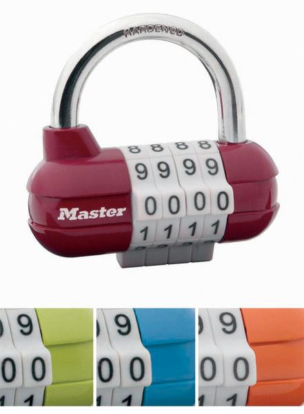 PADLOCK 1523D COLOURED RESETTABLE