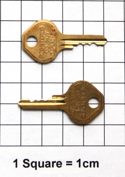 CONTROL KEY FOR 1525 & 2076 LOCKER LOCKS