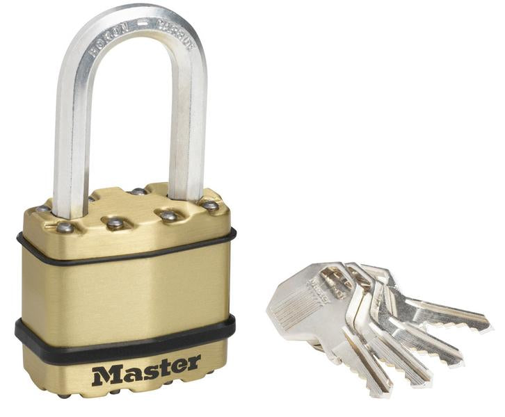 EXCELL LONG SHACKLE PADLOCK 1MBEURDLF