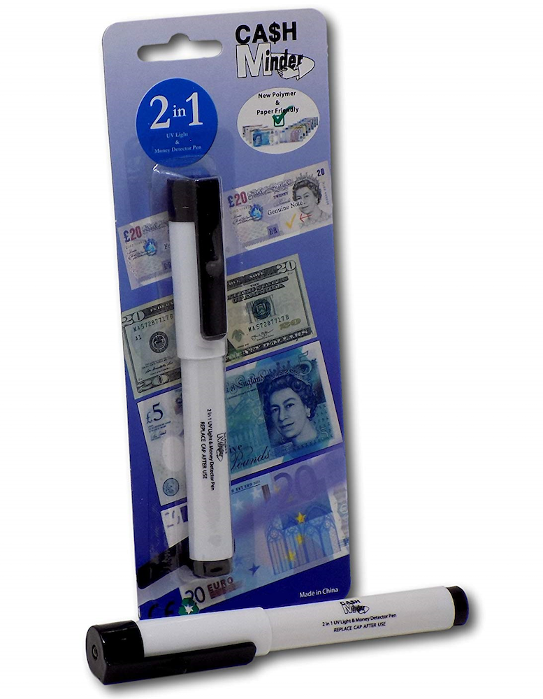 2 IN 1 UV LIGHT AND MONEY DETECTOR PEN