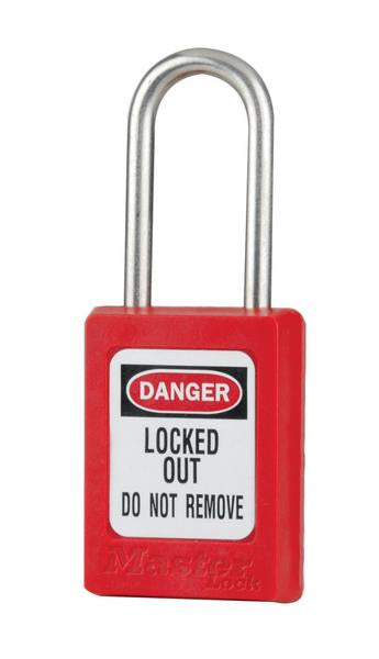 S33 6-PIN RED ZENEX SAFETY PADLOCK