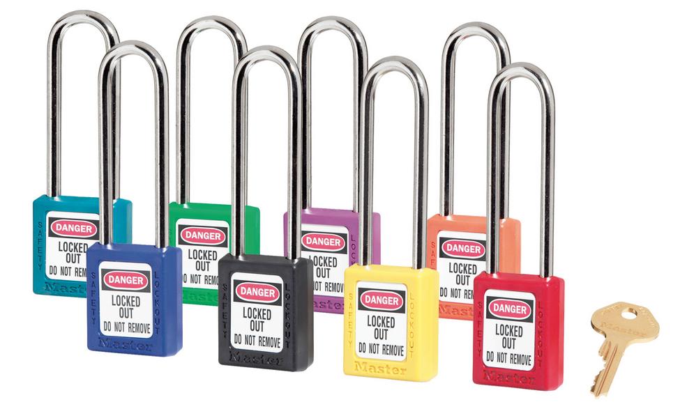 410LT 6-PIN BLACK ZENEX SAFETY PADLOCK