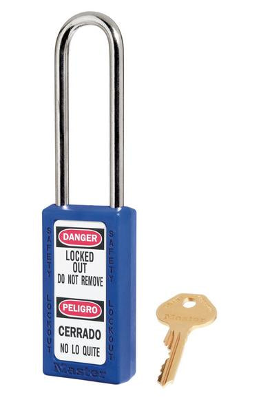 411LT 6-PIN BLUE ZENEX SAFETY PADLOCK