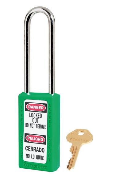 411LT 6-PIN GREEN ZENEX SAFETY PADLOCK