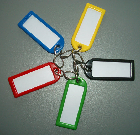 KEYTAGS A1 LONG & RINGS – PACK OF 10