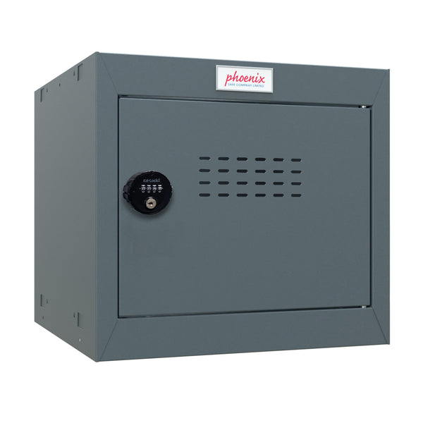 Phoenix CL0344AAC Size 1 Dark Grey Cube Locker with Combination Lock - my-beautiful-safes