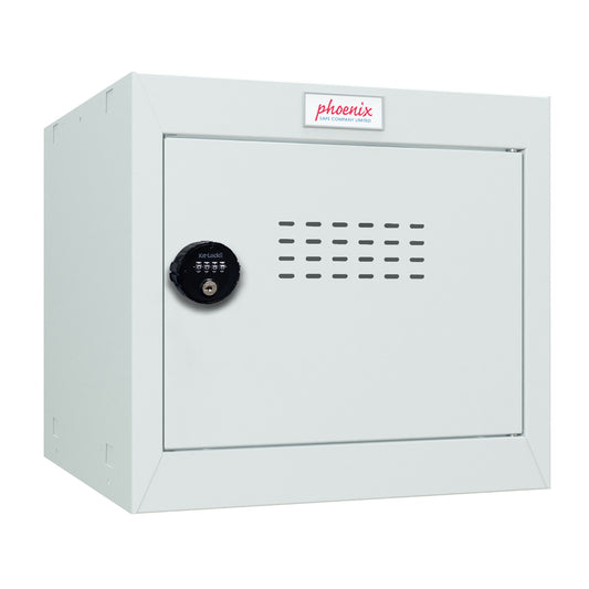 Phoenix CL0344GGC Size 1 Light Grey Cube Locker with Combination Lock - my-beautiful-safes