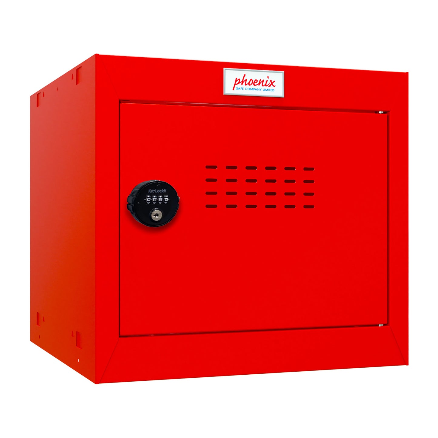 Phoenix CL0344RRC Size 1 Red Cube Locker with Combination Lock - my-beautiful-safes