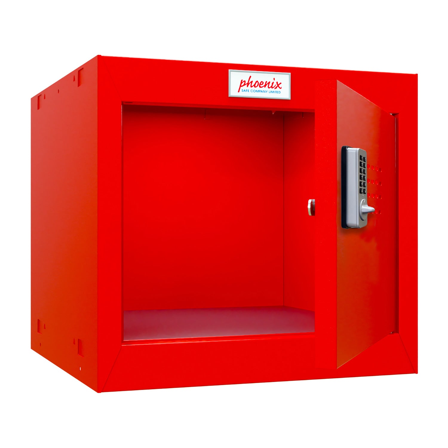 Phoenix CL0344RRE Size 1 Red Cube Locker with Electronic Lock - my-beautiful-safes