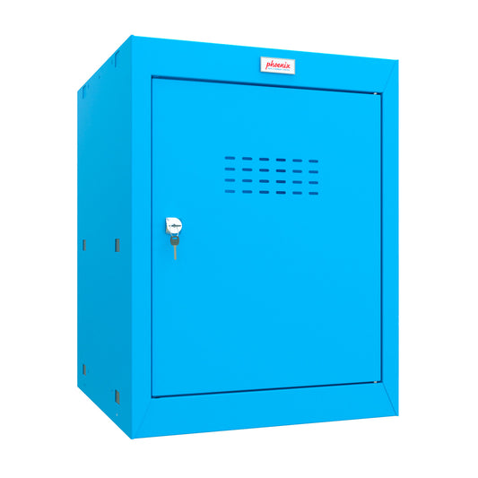 Phoenix CL0544BBK Size 2 Blue Cube Locker with Key Lock - my-beautiful-safes