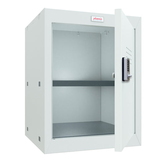 Phoenix CL0544GGE Size 2 Light Grey Cube Locker with Electronic Lock - my-beautiful-safes