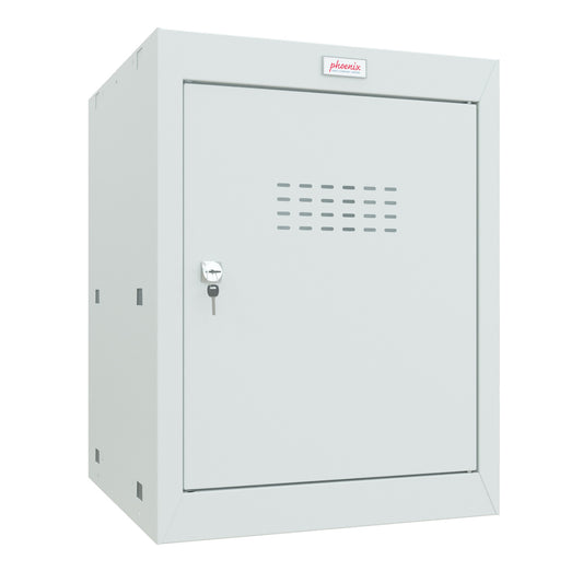 Phoenix CL0544GGK Size 2 Light Grey Cube Locker with Key Lock - my-beautiful-safes