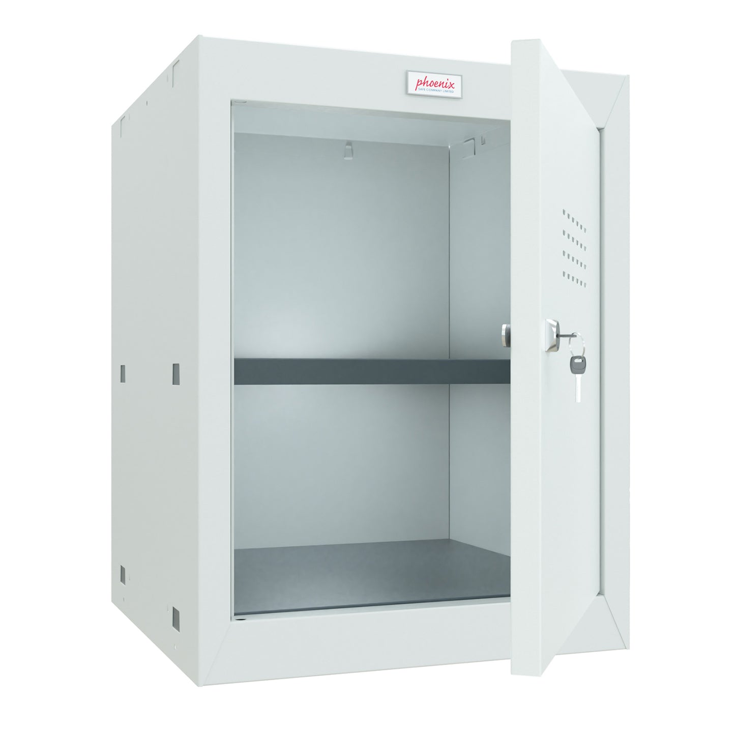 Phoenix CL0544GGK Size 2 Light Grey Cube Locker with Key Lock - my-beautiful-safes