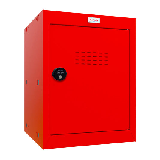 Phoenix CL0544RRC Size 2 Red Cube Locker with Combination Lock - my-beautiful-safes