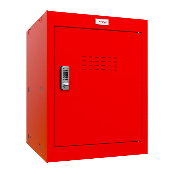 Phoenix CL0544RRE Size 2 Red Cube Locker with Electronic Lock - my-beautiful-safes