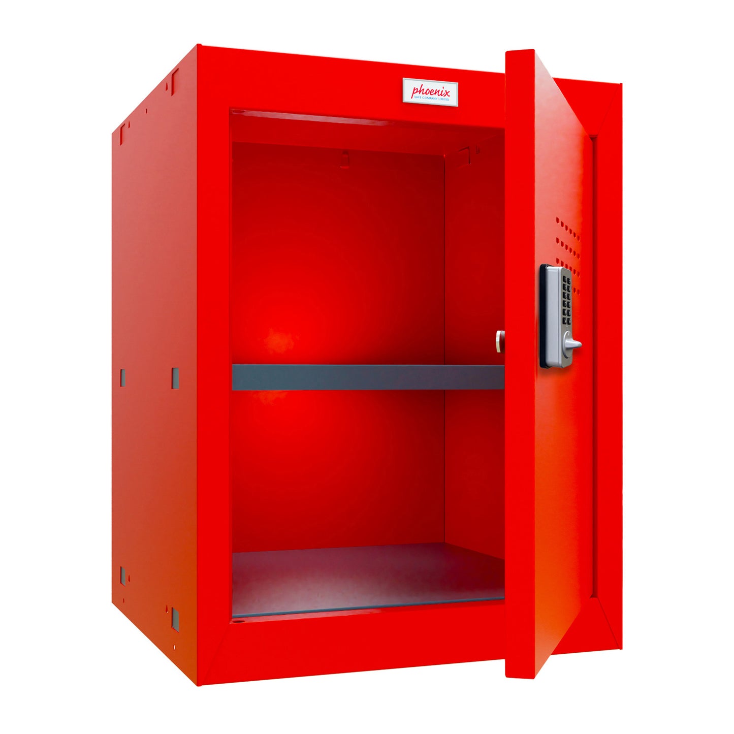 Phoenix CL0544RRE Size 2 Red Cube Locker with Electronic Lock - my-beautiful-safes