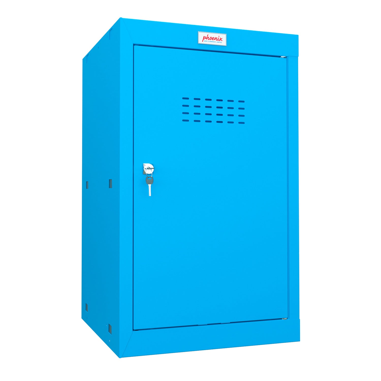 Phoenix CL0644BBK Size 3 Blue Cube Locker with Key Lock - my-beautiful-safes