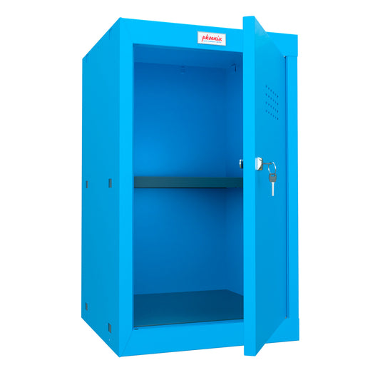 Phoenix CL0644BBK Size 3 Blue Cube Locker with Key Lock - my-beautiful-safes