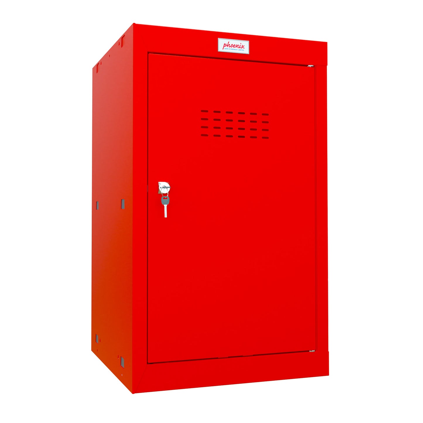 Phoenix CL0644RRK Size 3 Red Cube Locker with Key Lock - my-beautiful-safes