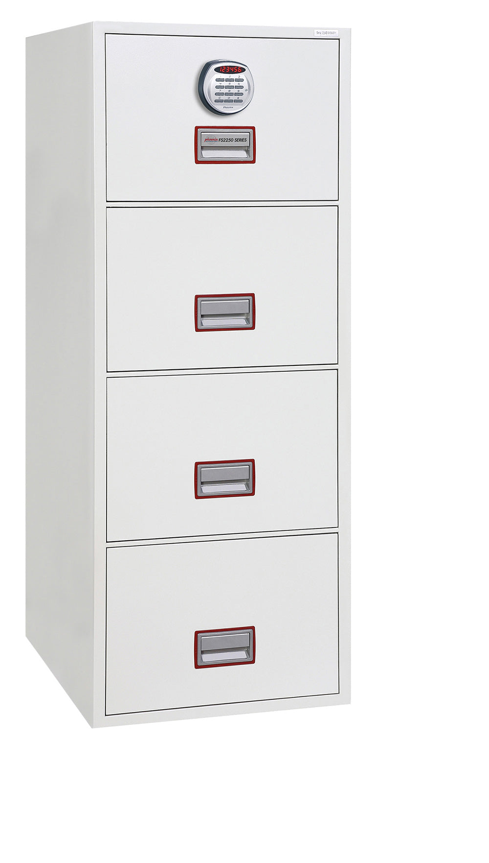 Phoenix World Class Vertical Fire File FS2254E 4 Drawer Filing Cabinet with Electronic Lock - my-beautiful-safes