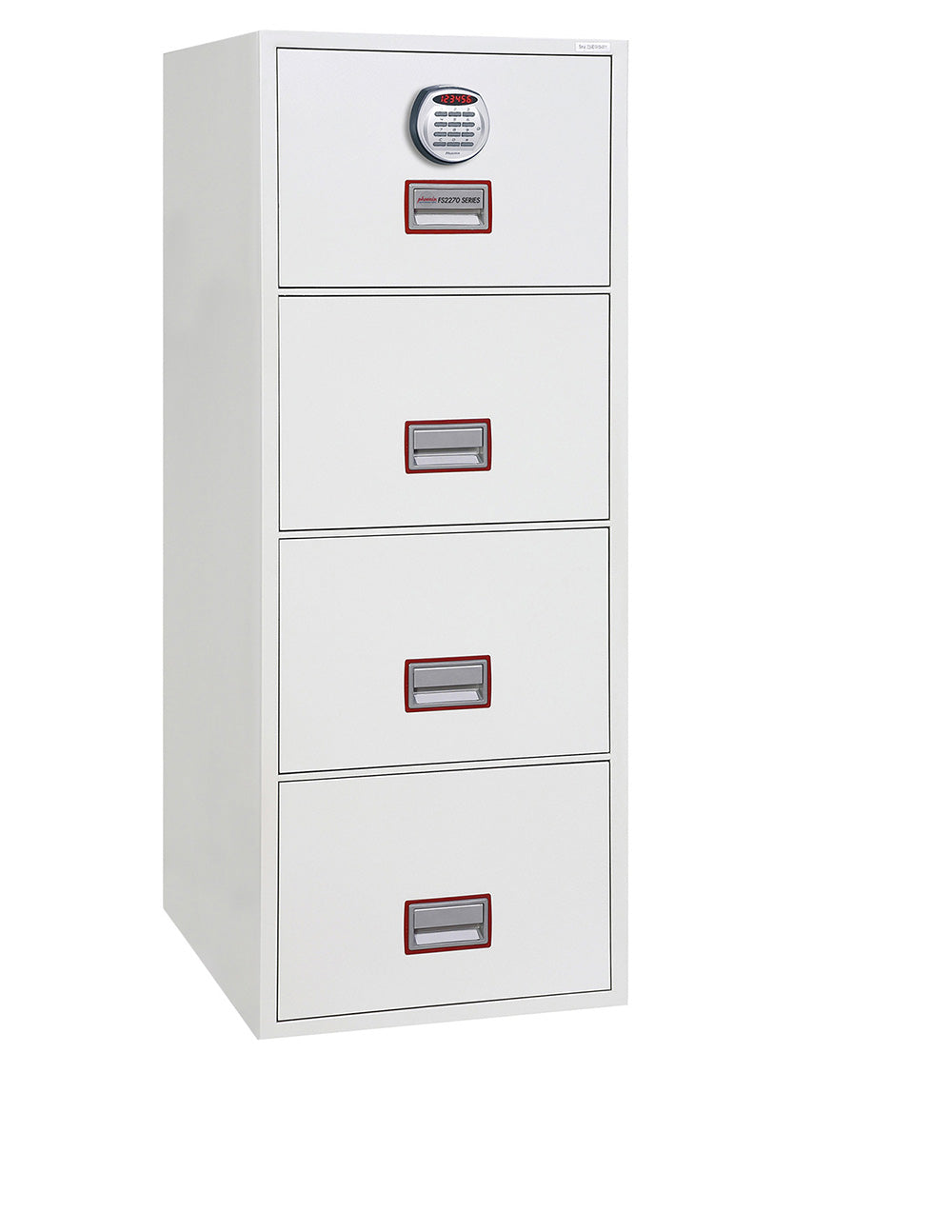 Phoenix World Class Vertical Fire File FS2274E 4 Drawer Filing Cabinet with Electronic Lock - my-beautiful-safes