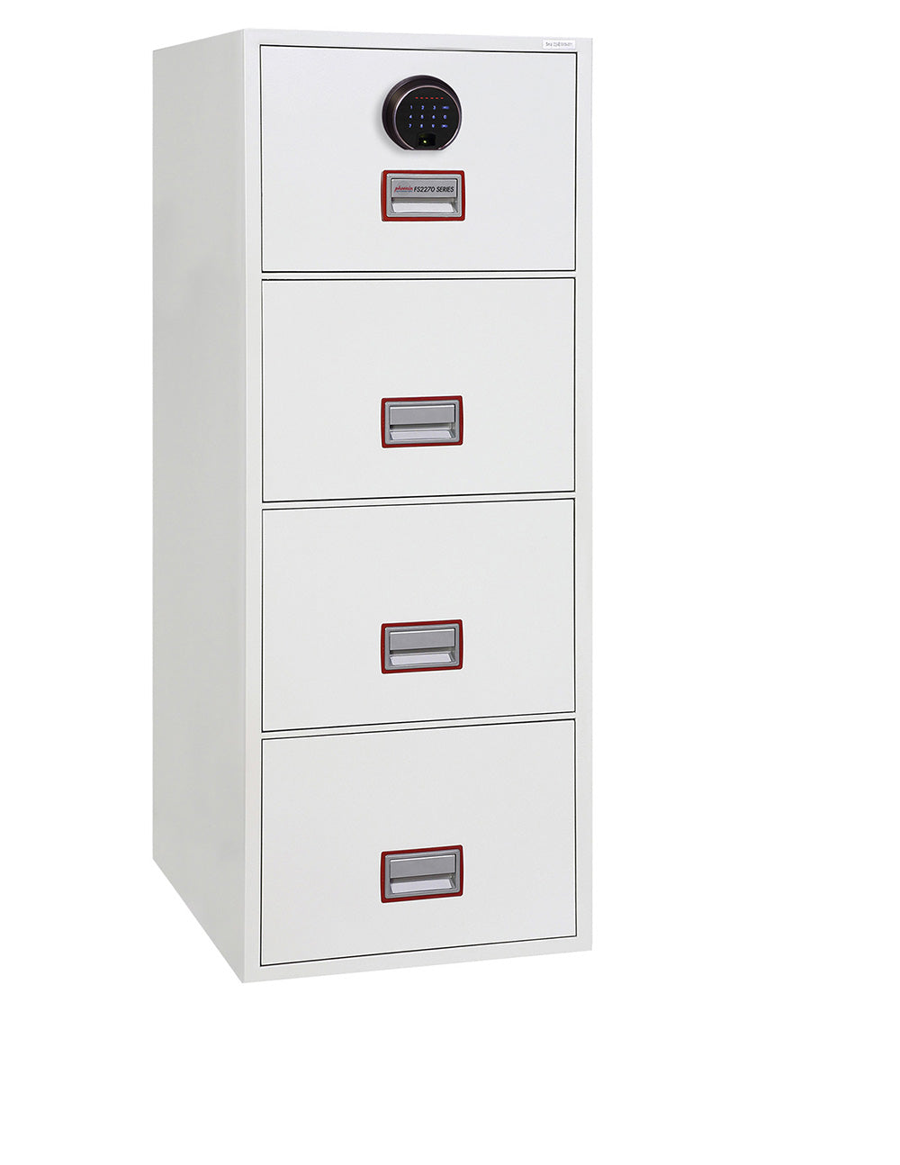 Phoenix World Class Vertical Fire File FS2274F 4 Drawer Filing Cabinet with Fingerprint Lock - my-beautiful-safes