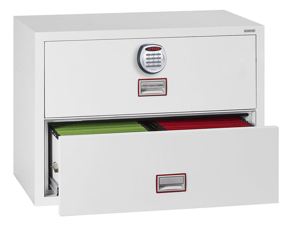 Phoenix World Class Lateral Fire File FS2412E 2 Drawer Filing Cabinet with Electronic Lock - my-beautiful-safes