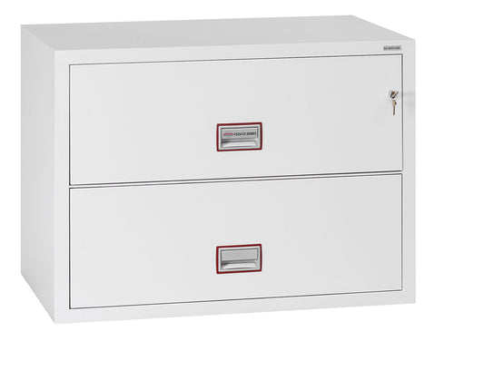 Phoenix World Class Lateral Fire File FS2412K 2 Drawer Filing Cabinet with Key Lock - my-beautiful-safes