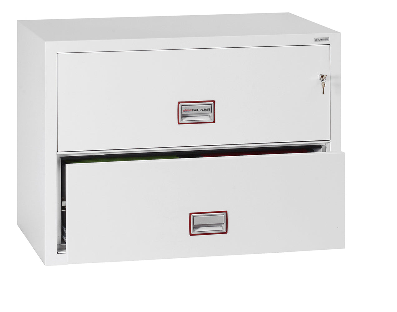 Phoenix World Class Lateral Fire File FS2412K 2 Drawer Filing Cabinet with Key Lock - my-beautiful-safes