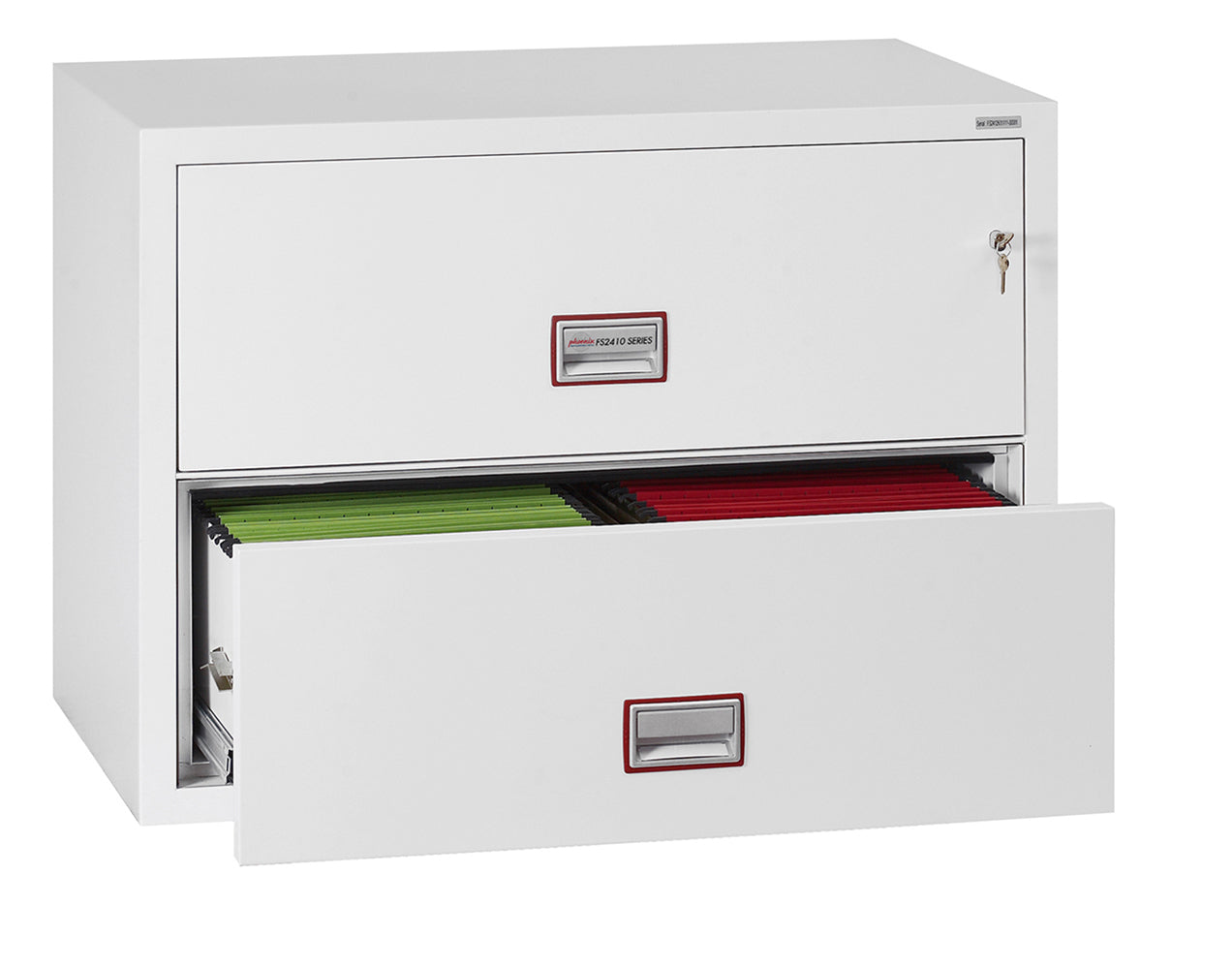 Phoenix World Class Lateral Fire File FS2412K 2 Drawer Filing Cabinet with Key Lock - my-beautiful-safes