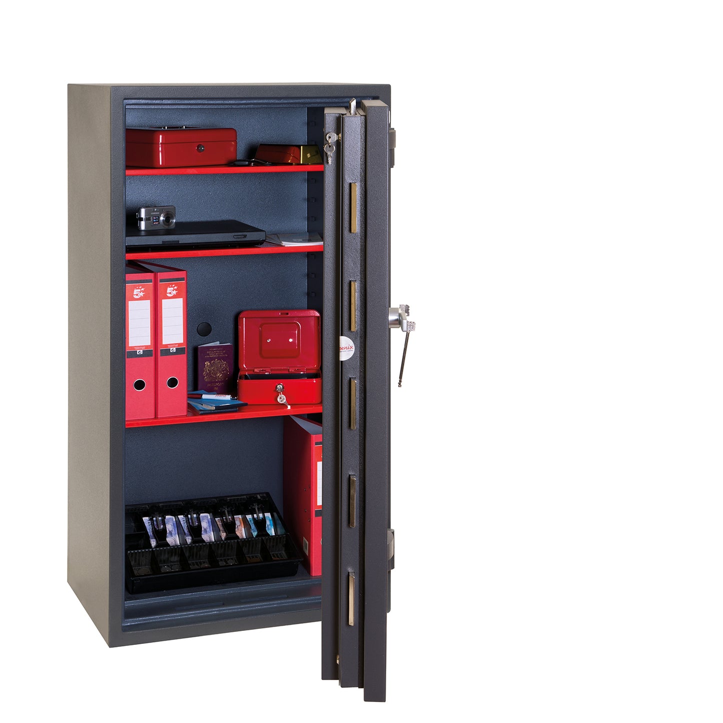 Phoenix Mercury HS2054K Size 4 High Security Euro Grade 2 Safe with Key Lock - my-beautiful-safes