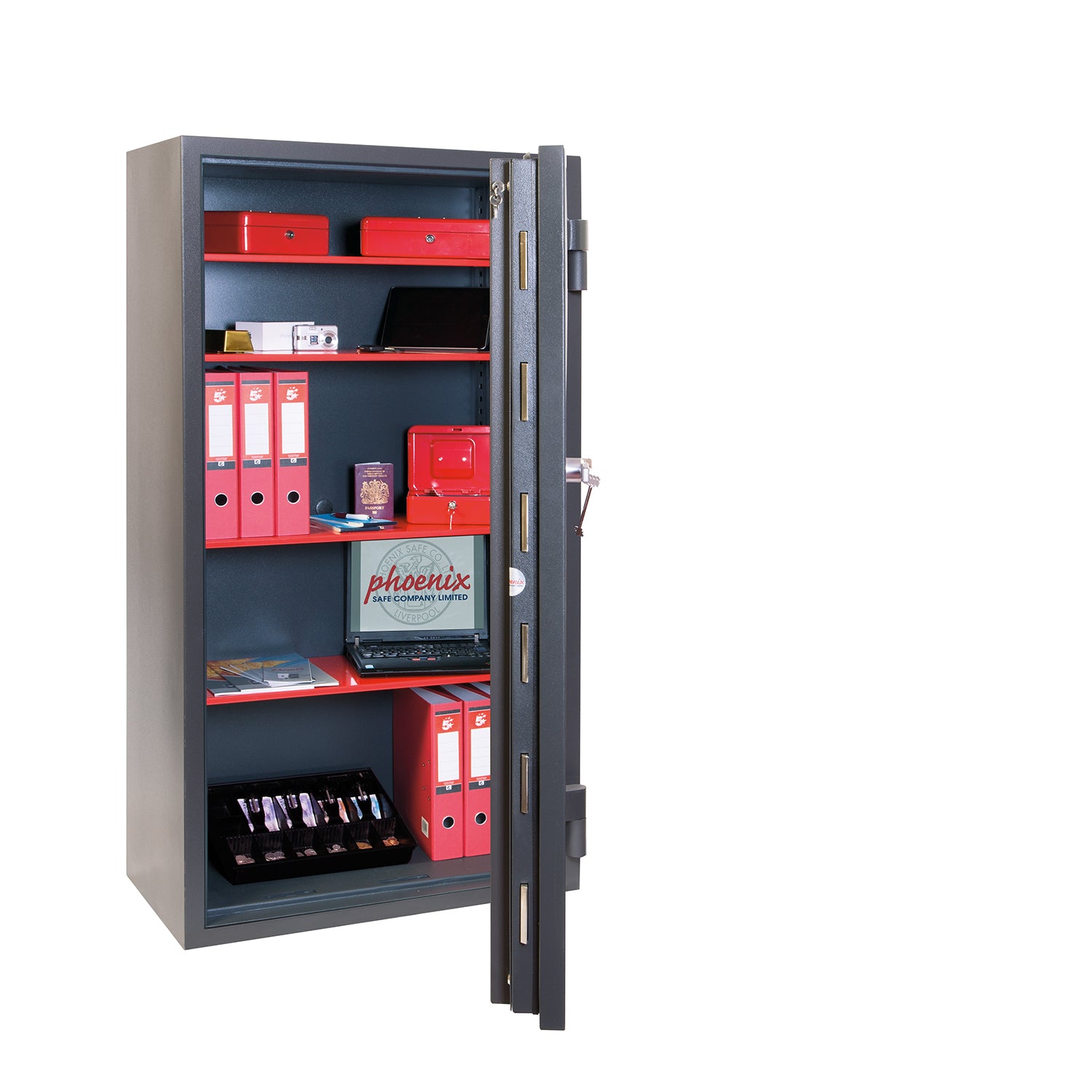 Phoenix Mercury HS2055K Size 5 High Security Euro Grade 2 Safe with Key Lock - my-beautiful-safes