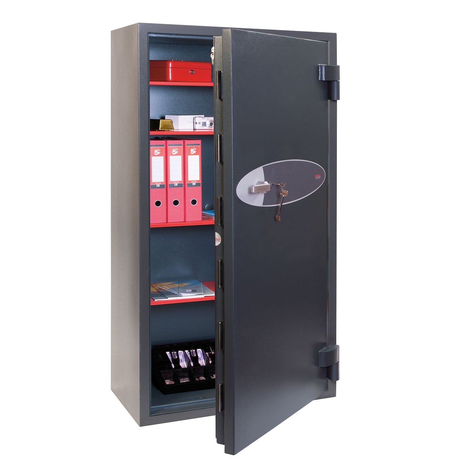 Phoenix Mercury HS2055K Size 5 High Security Euro Grade 2 Safe with Key Lock - my-beautiful-safes