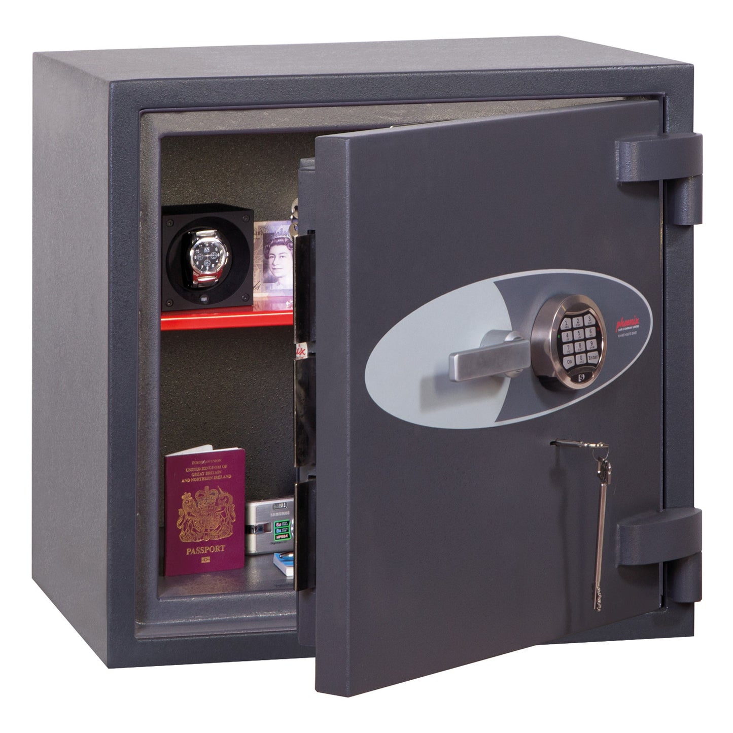 Phoenix Planet HS6071E Size 1 High Security Euro Grade 4 Safe with Electronic & Key Lock - my-beautiful-safes