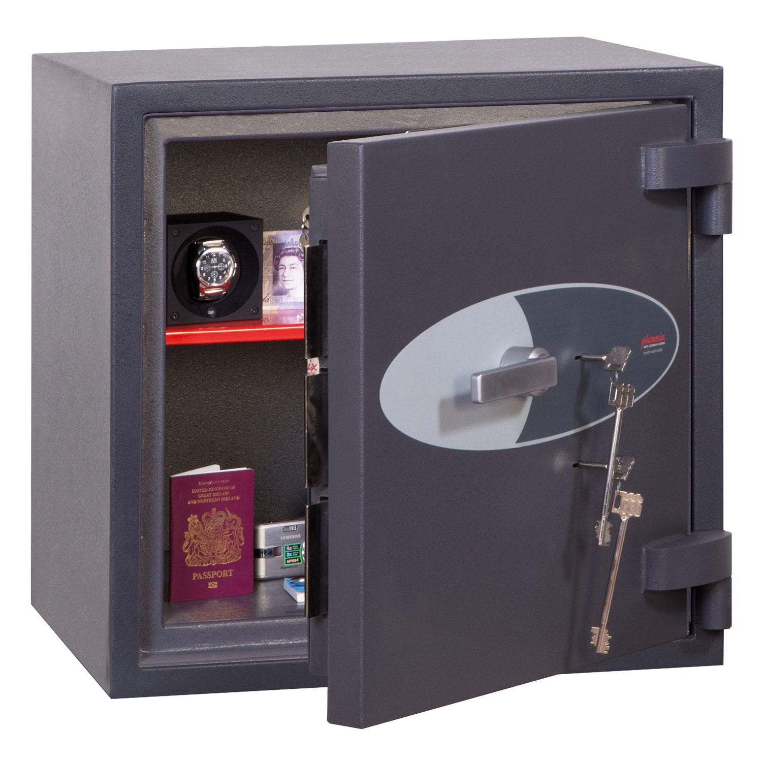 Phoenix Planet HS6071K Size 1 High Security Euro Grade 4 Safe with 2 Key Locks - my-beautiful-safes