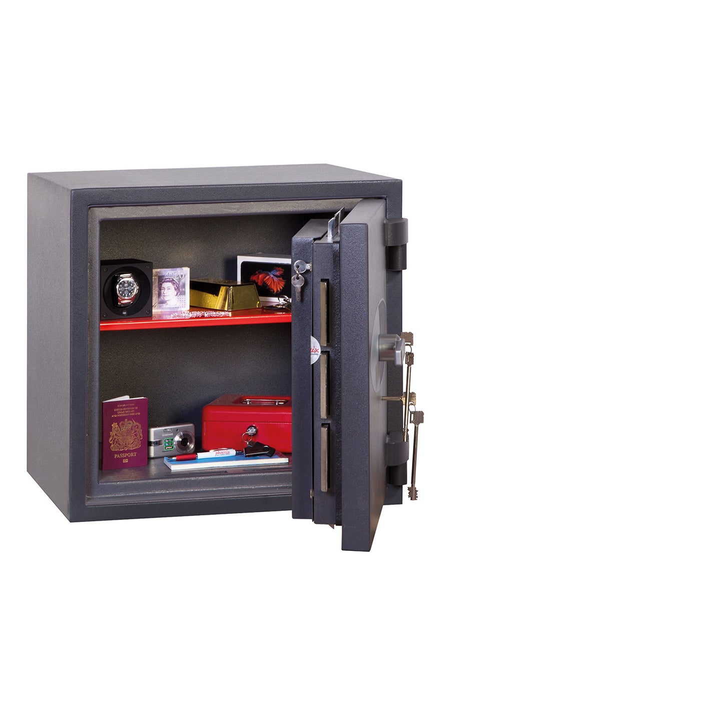 Phoenix Planet HS6071K Size 1 High Security Euro Grade 4 Safe with 2 Key Locks - my-beautiful-safes