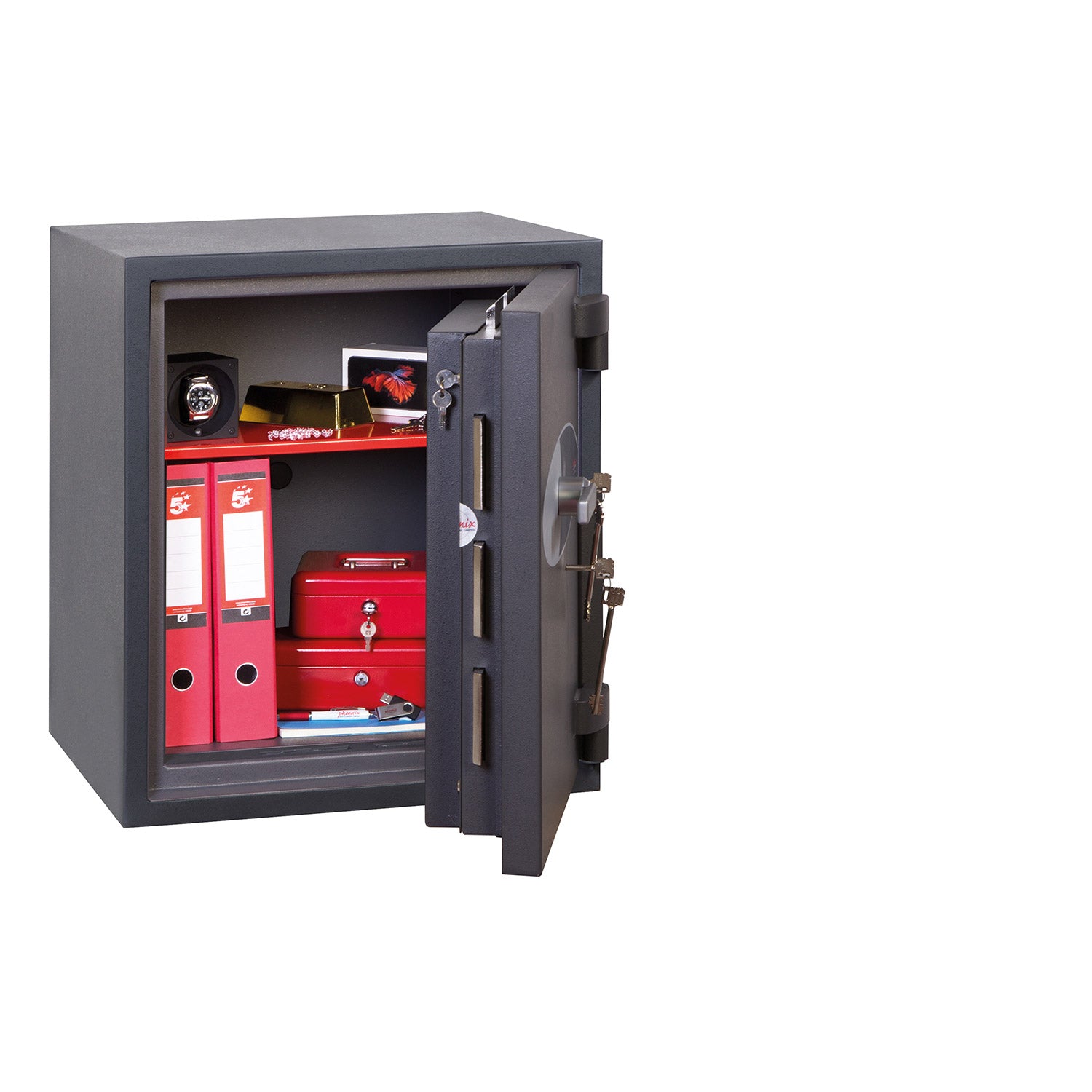 Phoenix Planet HS6072K Size 2 High Security Euro Grade 4 Safe with 2 Key Locks - my-beautiful-safes