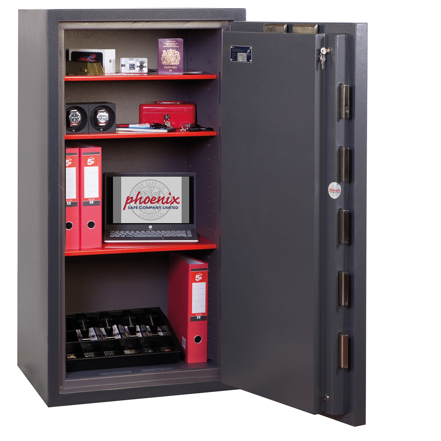 Phoenix Planet HS6075E Size 5 High Security Euro Grade 4 Safe with Electronic & Key Lock - my-beautiful-safes