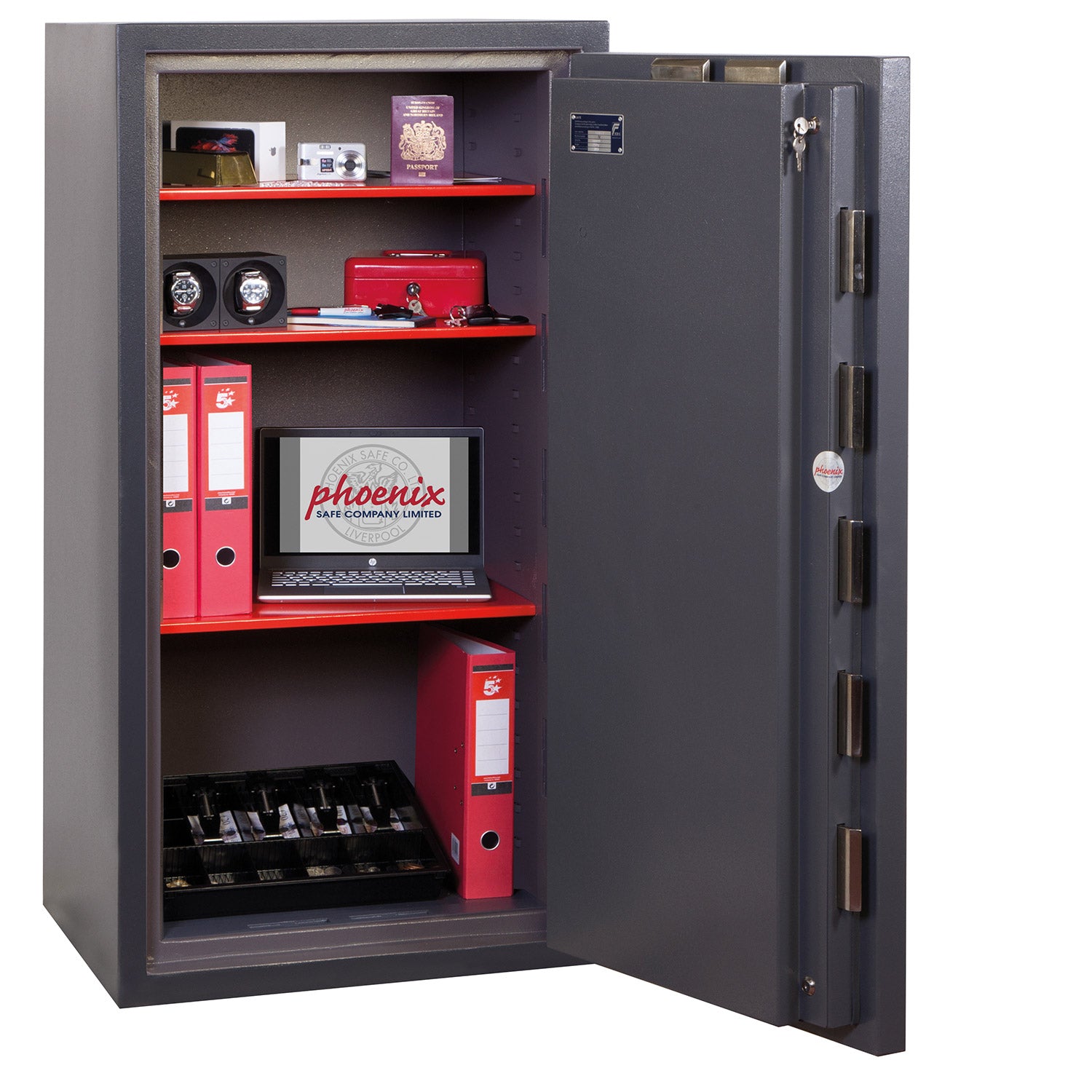 Phoenix Planet HS6075K Size 5 High Security Euro Grade 4 Safe with 2 Key Locks - my-beautiful-safes