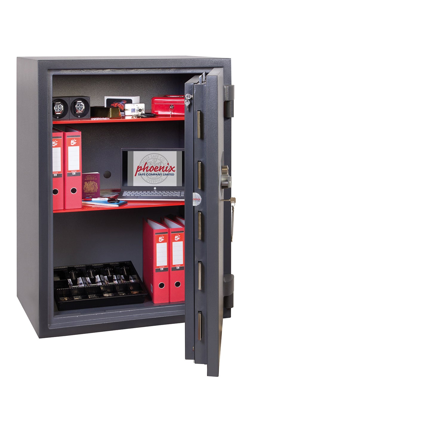 Phoenix Planet HS6076E Size 6 High Security Euro Grade 4 Safe with Electronic & Key Lock - my-beautiful-safes