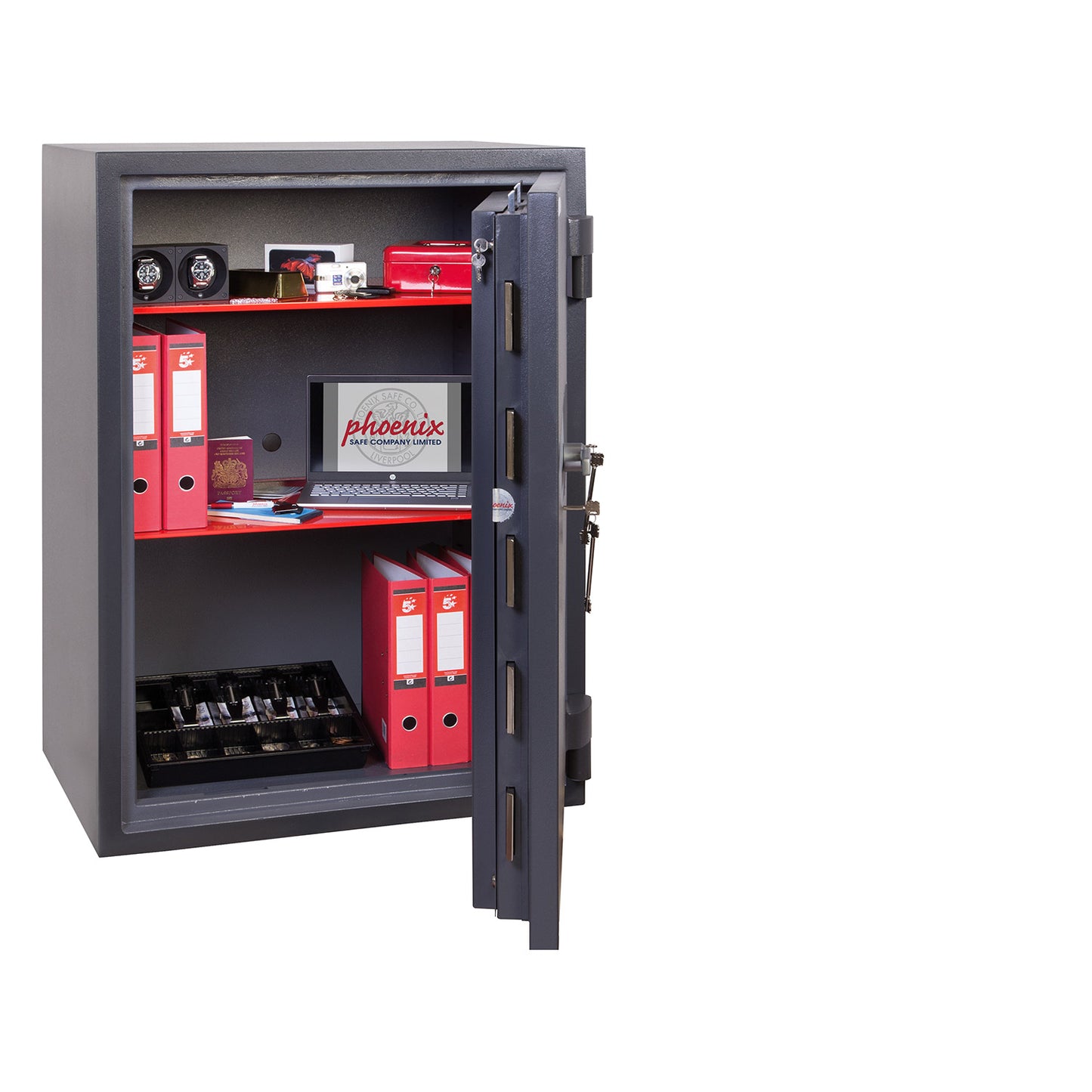 Phoenix Planet HS6076K Size 6 High Security Euro Grade 4 Safe with 2 Key Locks - my-beautiful-safes