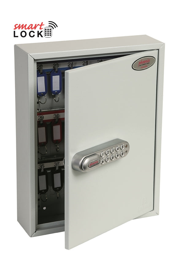 Phoenix Commercial Key Cabinet KC0601N 42 Hook with Net Code Electronic Lock. - my-beautiful-safes