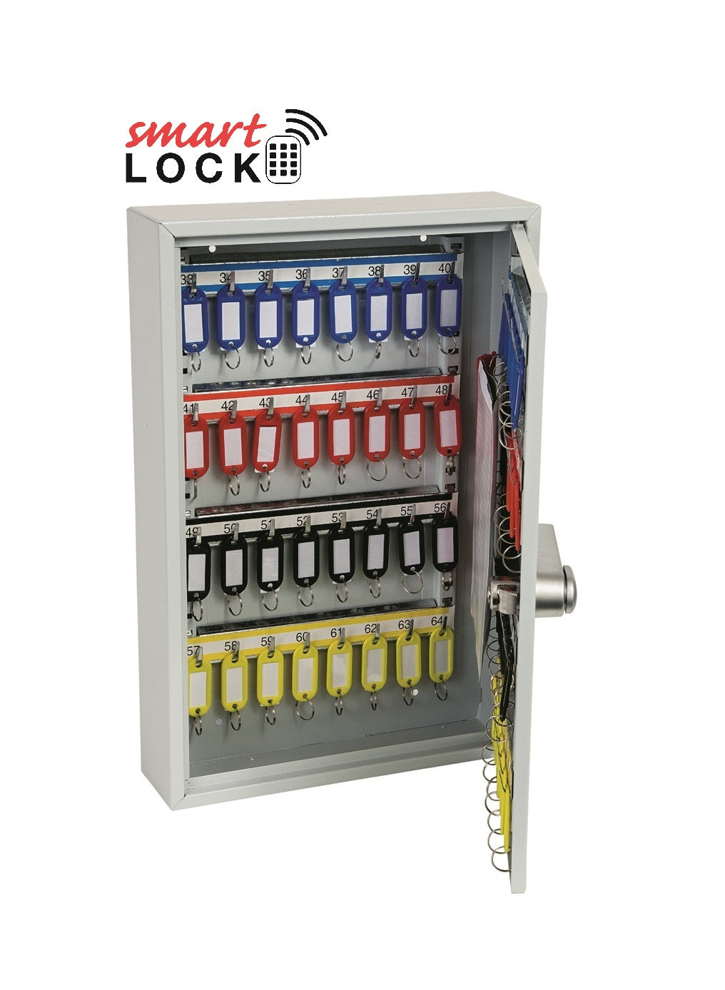 Phoenix Commercial Key Cabinet KC0602N 64 Hook with Net Code Electronic Lock. - my-beautiful-safes